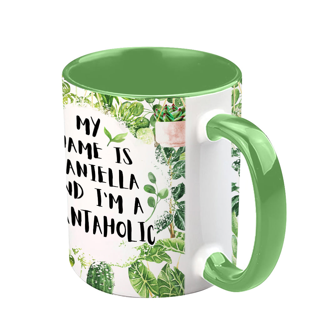 Je suis passionné(e) de plantes, quel que soit votre nom - Mug personnalisé pour les amoureux du jardinage