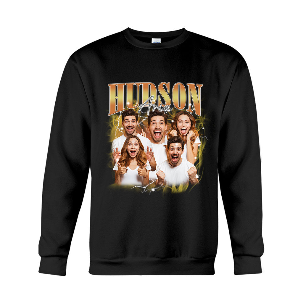 Texte et photos personnalisés - cadeau pour tous - T-shirt et sweat à capuche personnalisés