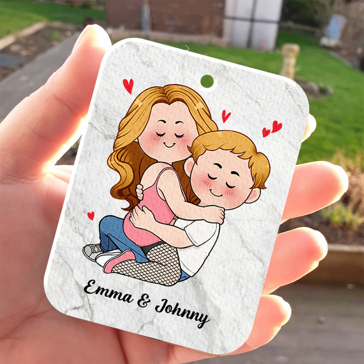 J'ai besoin de toi ce soir, alors rentre bien - Désodorisant rectangulaire personnalisé pour couple