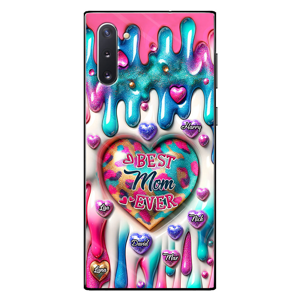 Meilleure maman/grand-mère du monde - Coque de téléphone transparente personnalisée pour maman