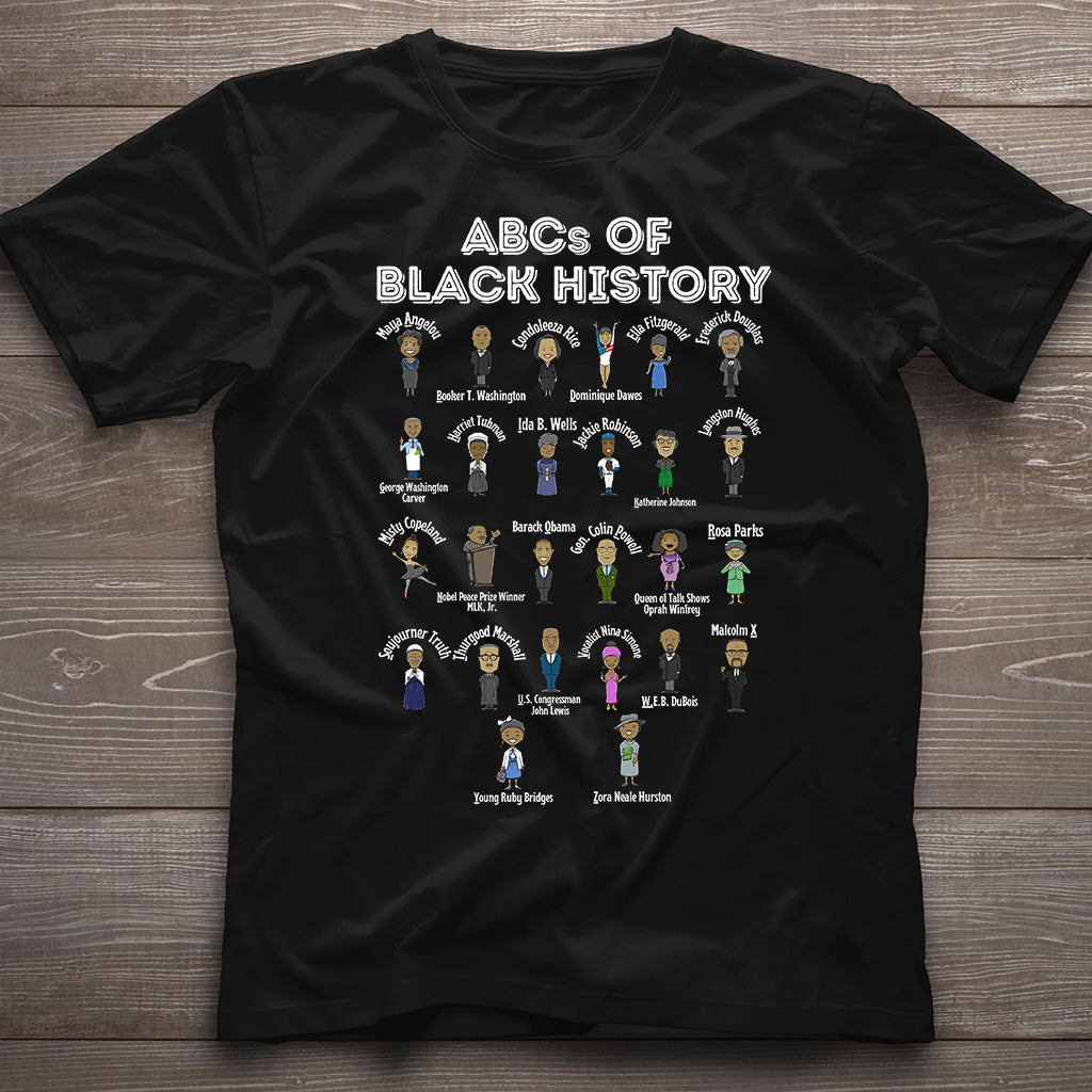 ABCs Of Black History - Personalized African American T-shirt And Hoodie