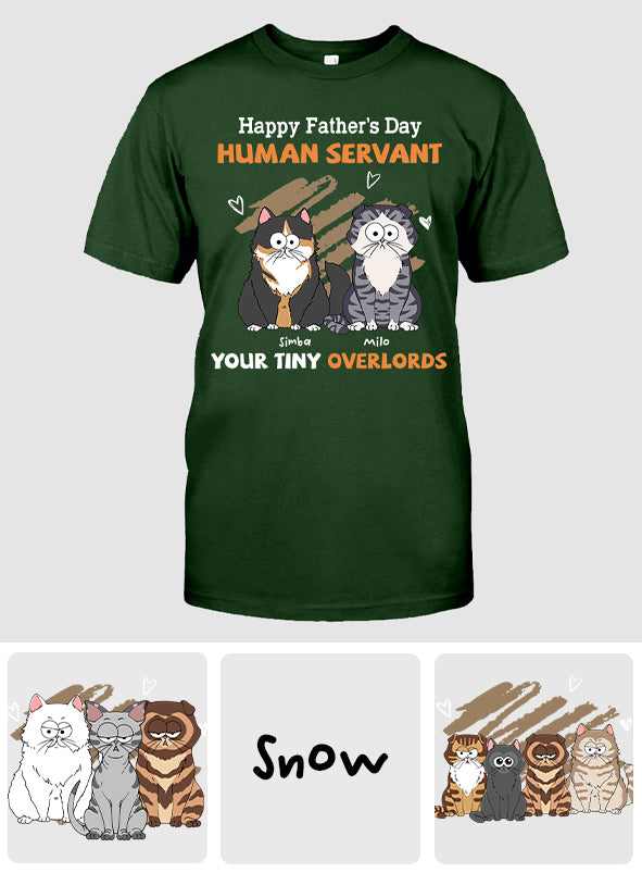 À mon serviteur humain - T-shirt et sweat à capuche personnalisés pour chat