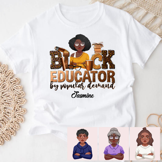 Éducateur noir - T-shirt et sweat à capuche afro-américains personnalisés