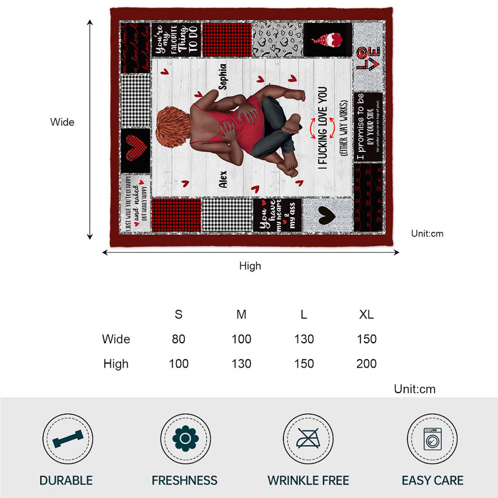 Je t'aime - Couverture afro-américaine personnalisée