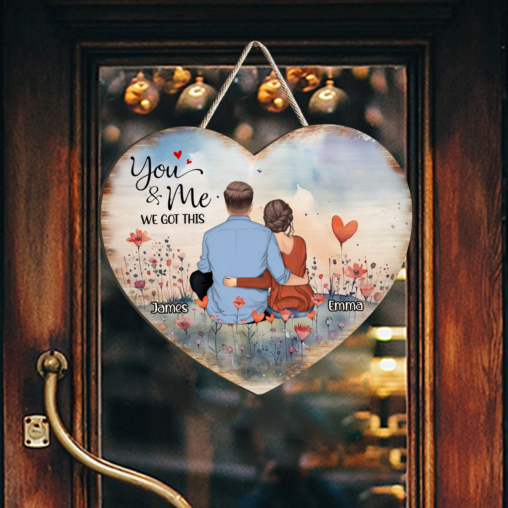 Toi et moi, on gère ! - Panneau en bois personnalisé pour couple