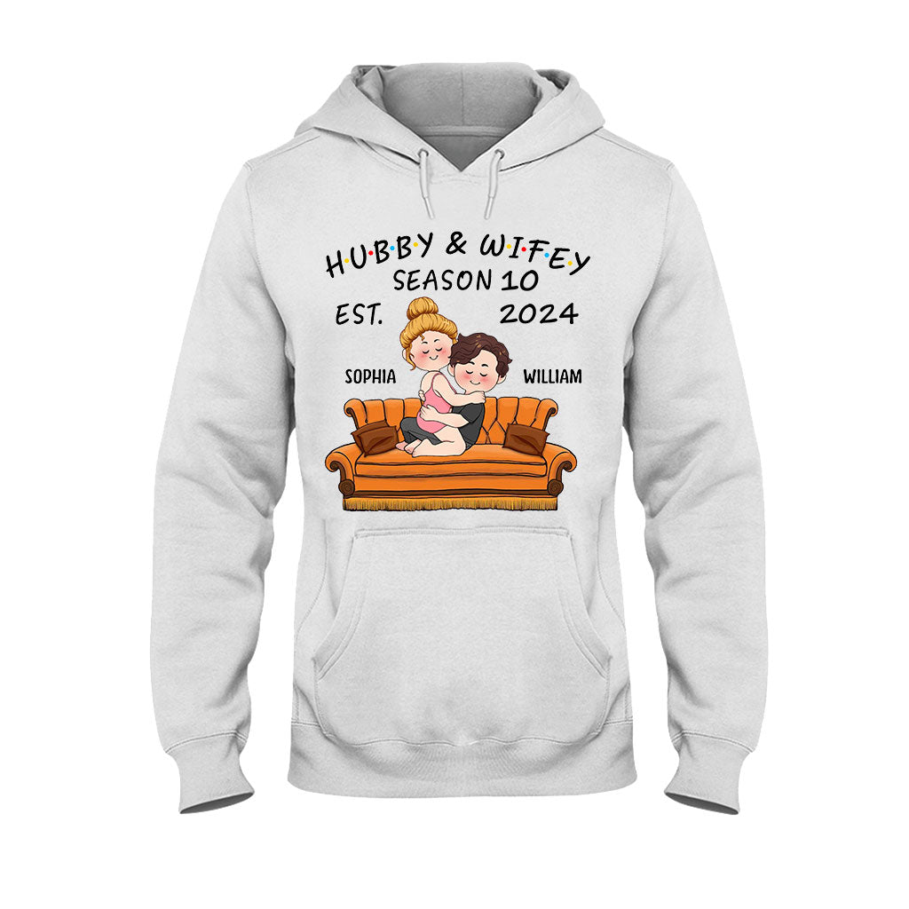 T-shirt et sweat à capuche personnalisés pour couples mari et femme