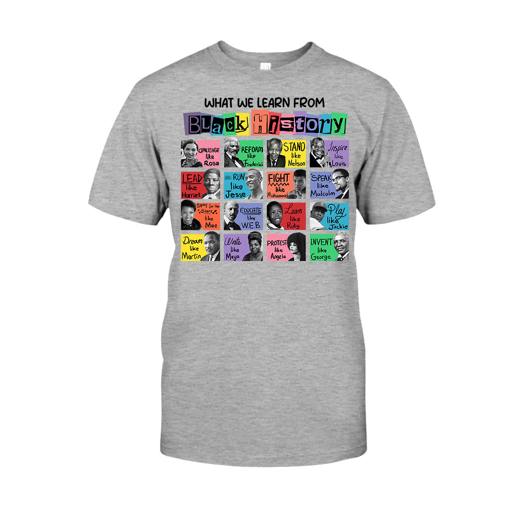 Ce que nous apprenons de l'histoire des Noirs - T-shirt et sweat à capuche afro-américain