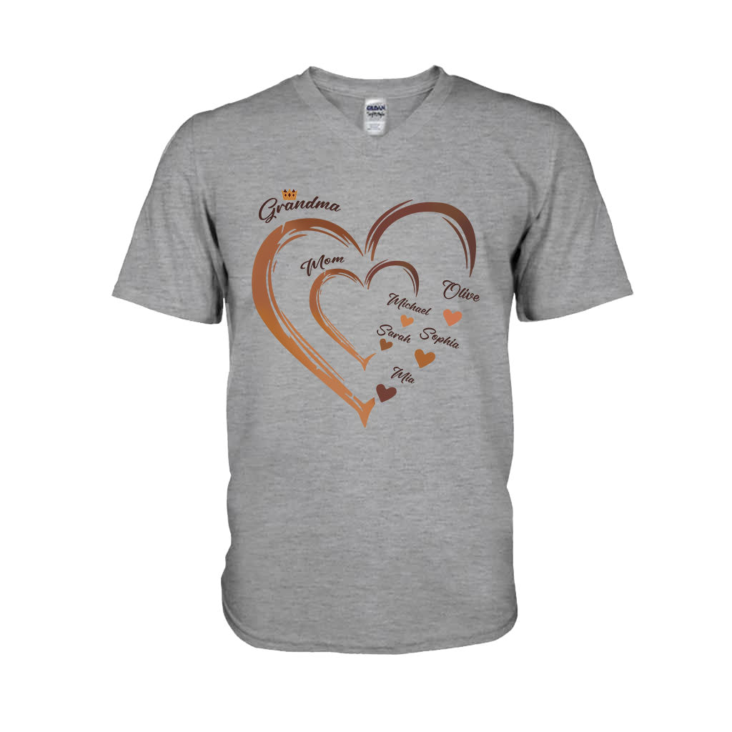 Grandma's Sweetheart - Personalized African American T-shirt And Hoodie