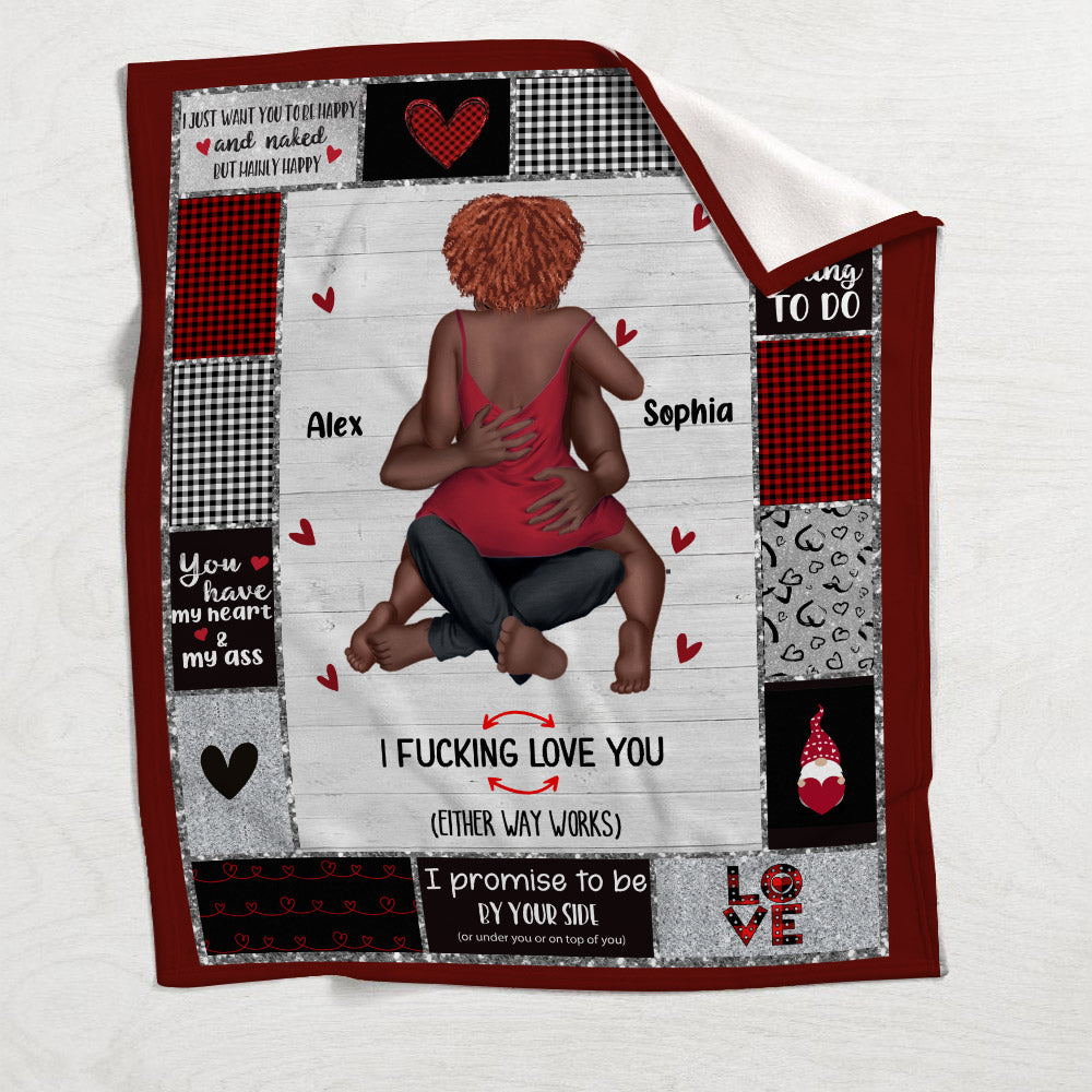 Je t'aime - Couverture afro-américaine personnalisée