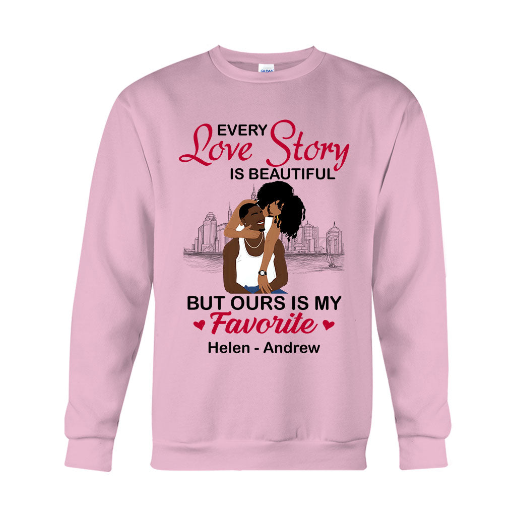 Our Story Is My Favorite - Personalized African American T-shirt And Hoodie