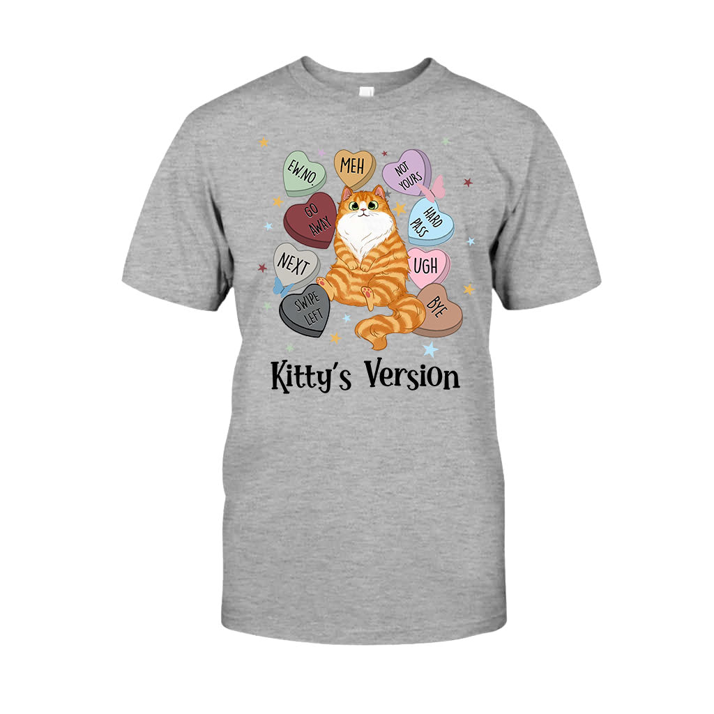 T-shirt et sweat à capuche personnalisés « Heart Candy Cat Kitty Version » - T-shirt et sweat à capuche pour chat