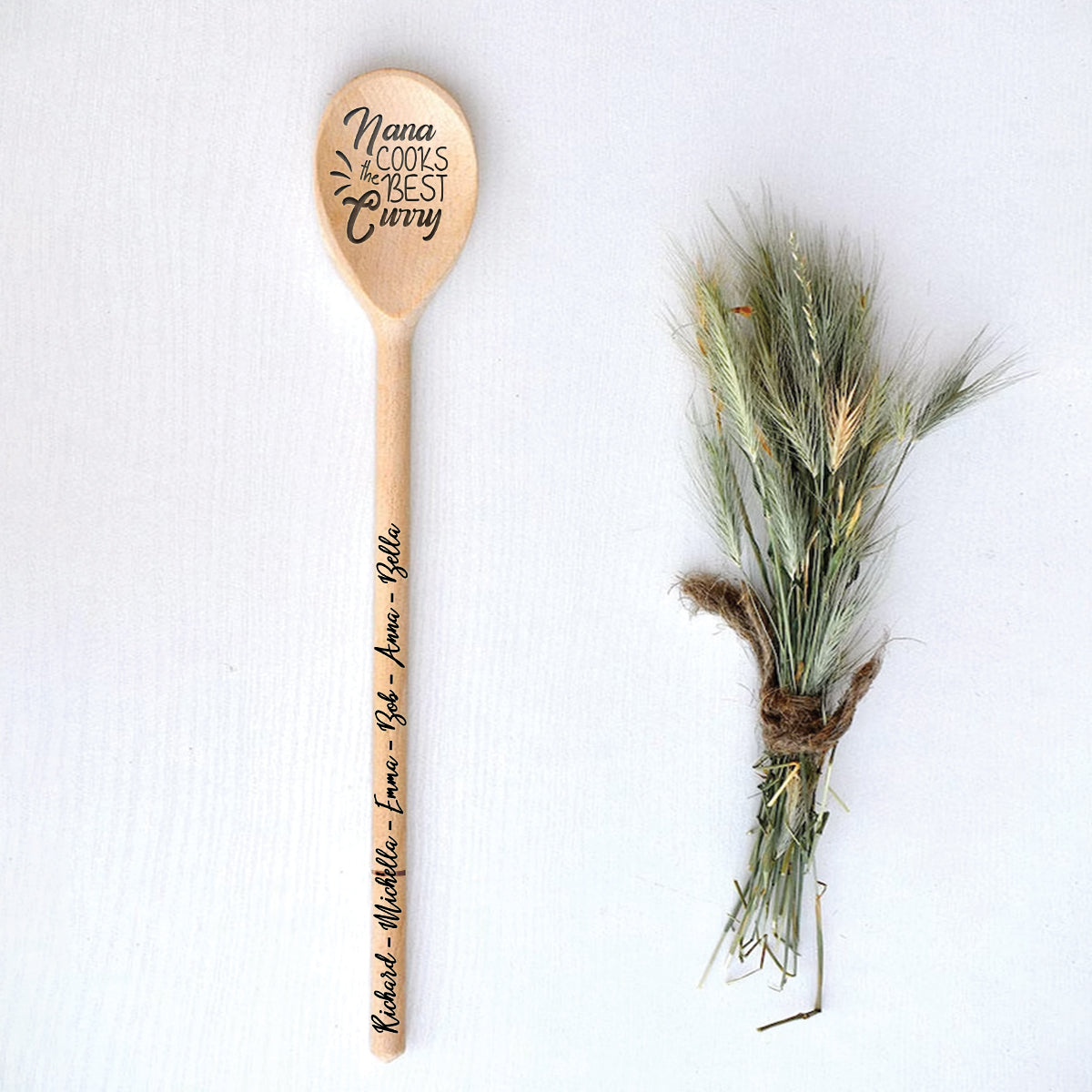 Maman/Mamie/Mama... Cuisine les meilleurs plats - Cuillère en bois personnalisée pour maman