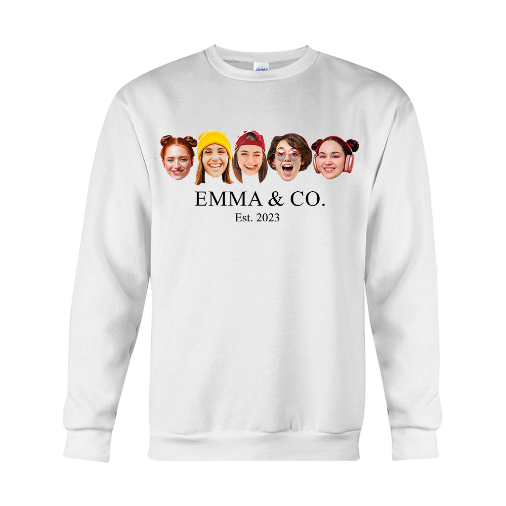 Besties & Co. Face Custom - T-shirt et sweat à capuche personnalisés pour meilleures amies