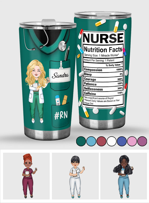 Informations nutritionnelles pour les infirmières - Gobelet isotherme personnalisé pour infirmières