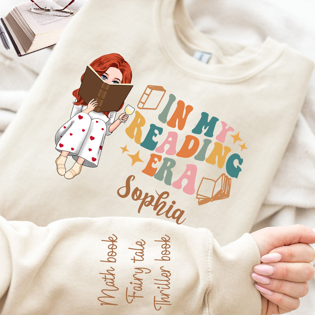 À l'époque où je lisais - T-shirt personnalisé avec des livres