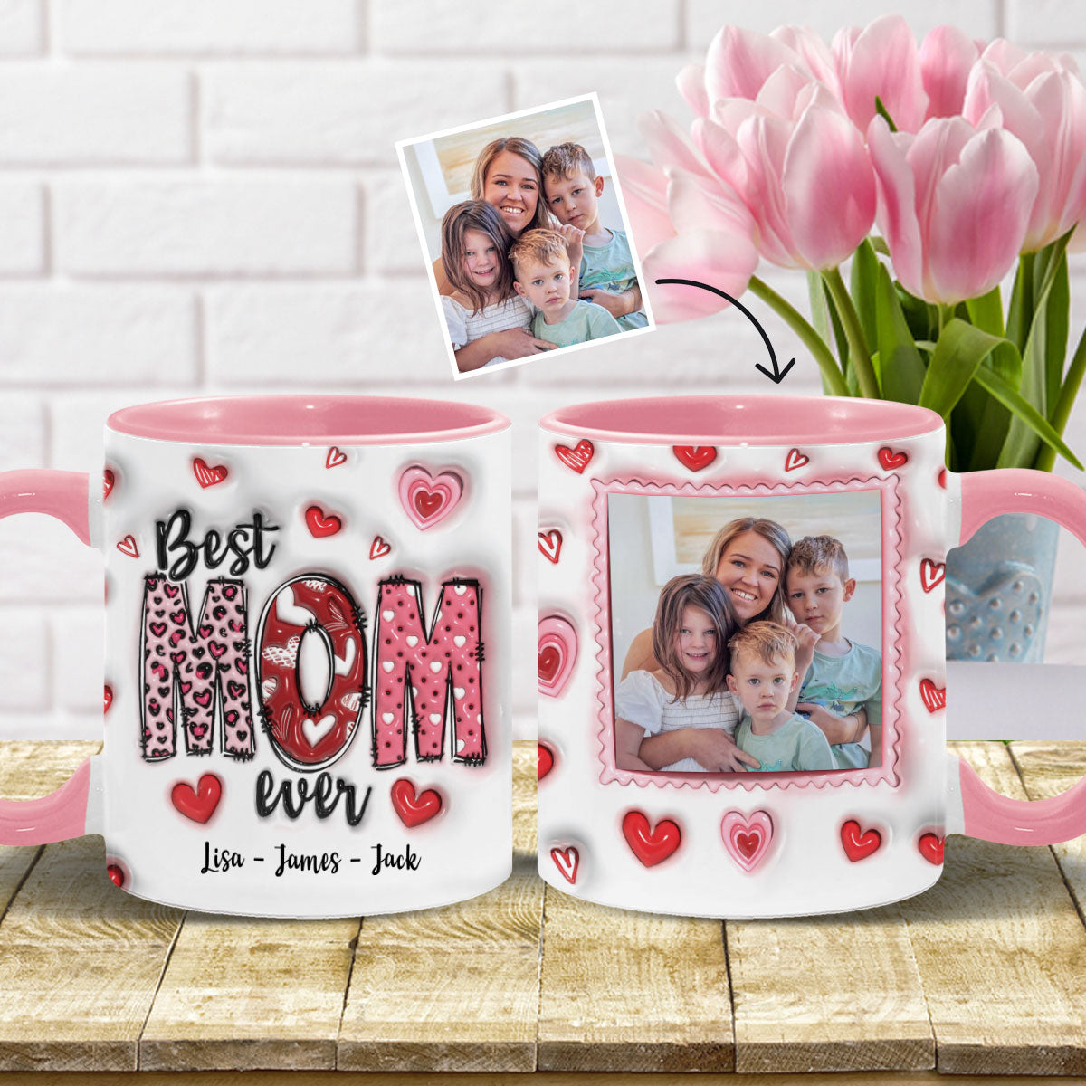 Meilleure maman du monde - Mug personnalisé « Maman »