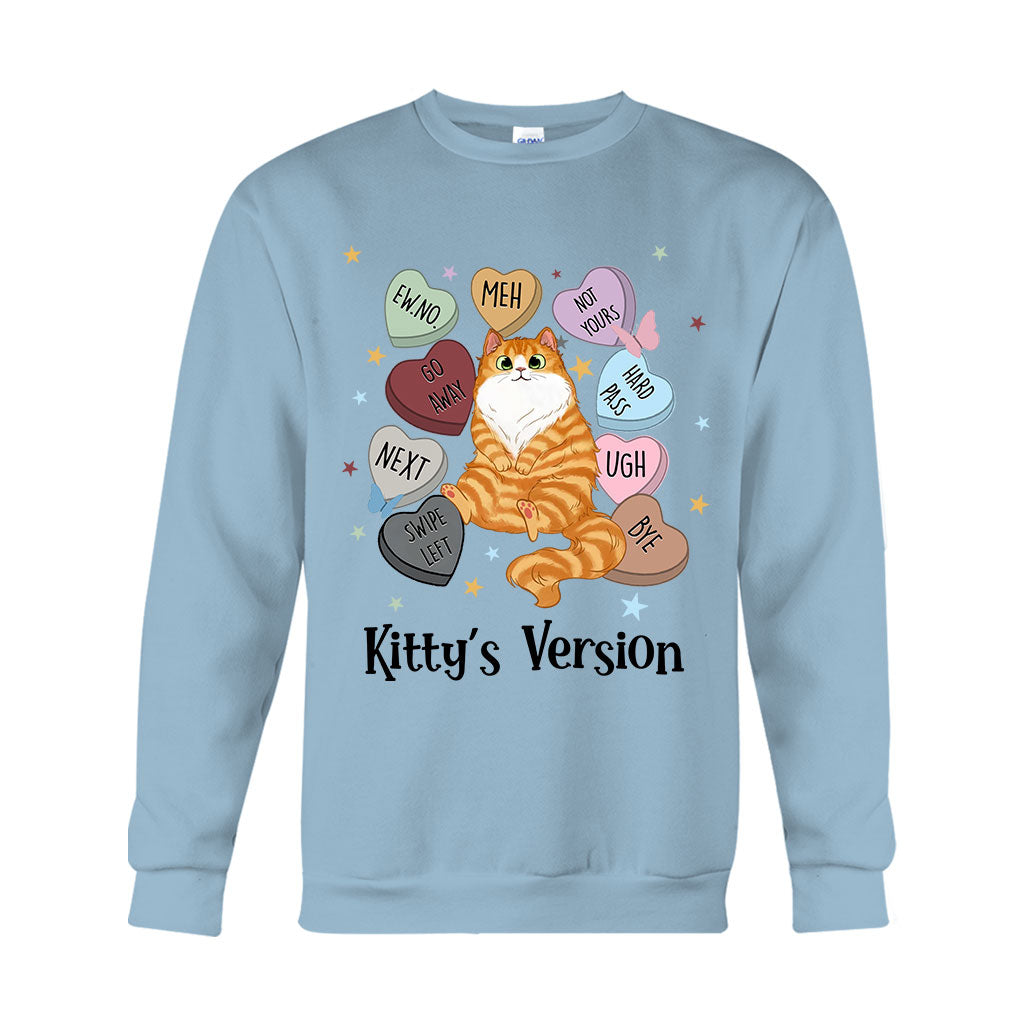 T-shirt et sweat à capuche personnalisés « Heart Candy Cat Kitty Version » - T-shirt et sweat à capuche pour chat