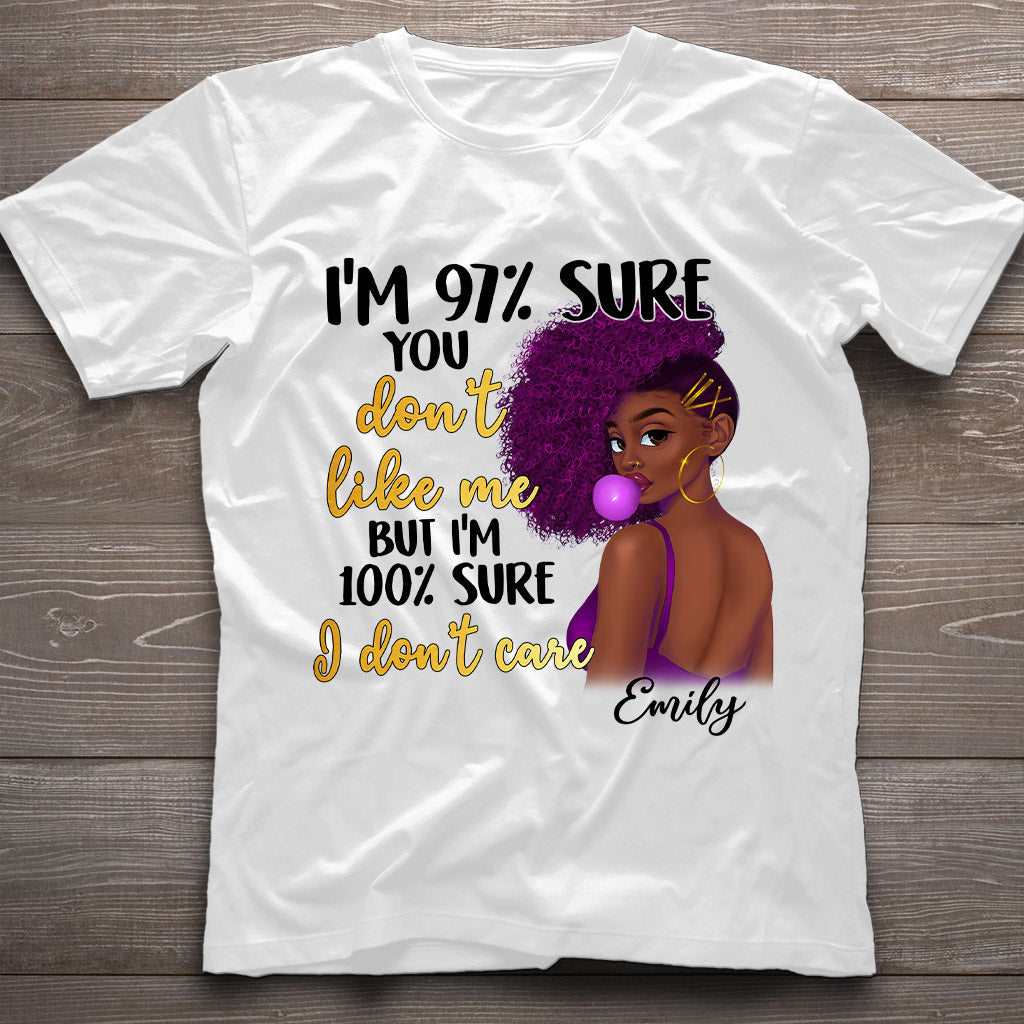 Je m'en fiche - T-shirt et sweat à capuche personnalisés pour Afro-Américains