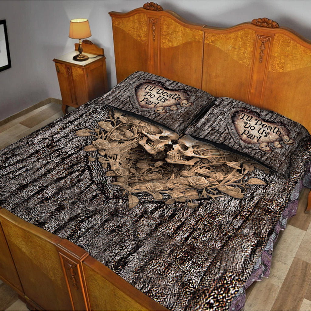 Til Death Do Us Part - Personalized Couple Quilt Set