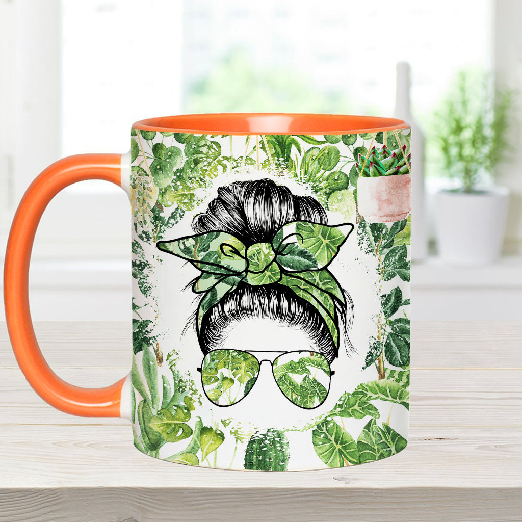 Je suis passionné(e) de plantes, quel que soit votre nom - Mug personnalisé pour les amoureux du jardinage