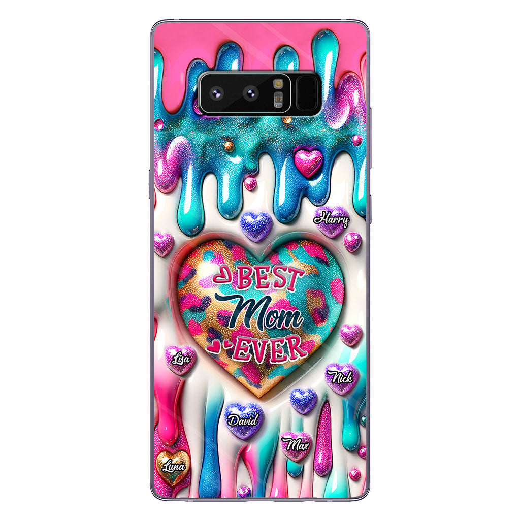 Meilleure maman/grand-mère du monde - Coque de téléphone transparente personnalisée pour maman