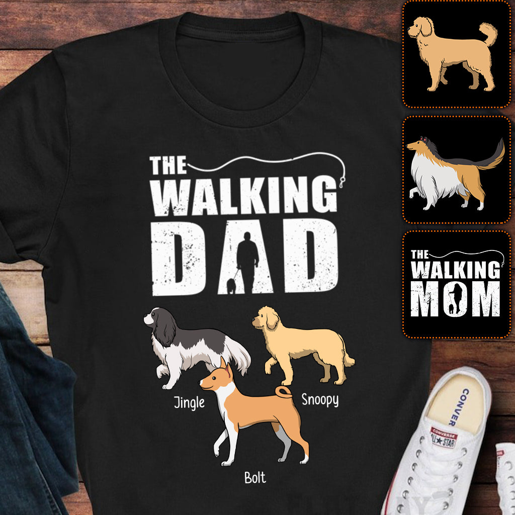 Le Papa qui marche - T-shirt et sweat à capuche personnalisés pour chien