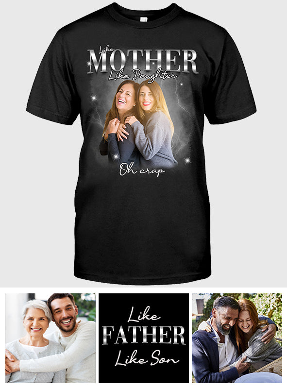 Telle mère, tel père, tel fils, telle fille - T-shirt et sweat à capuche personnalisés pour maman