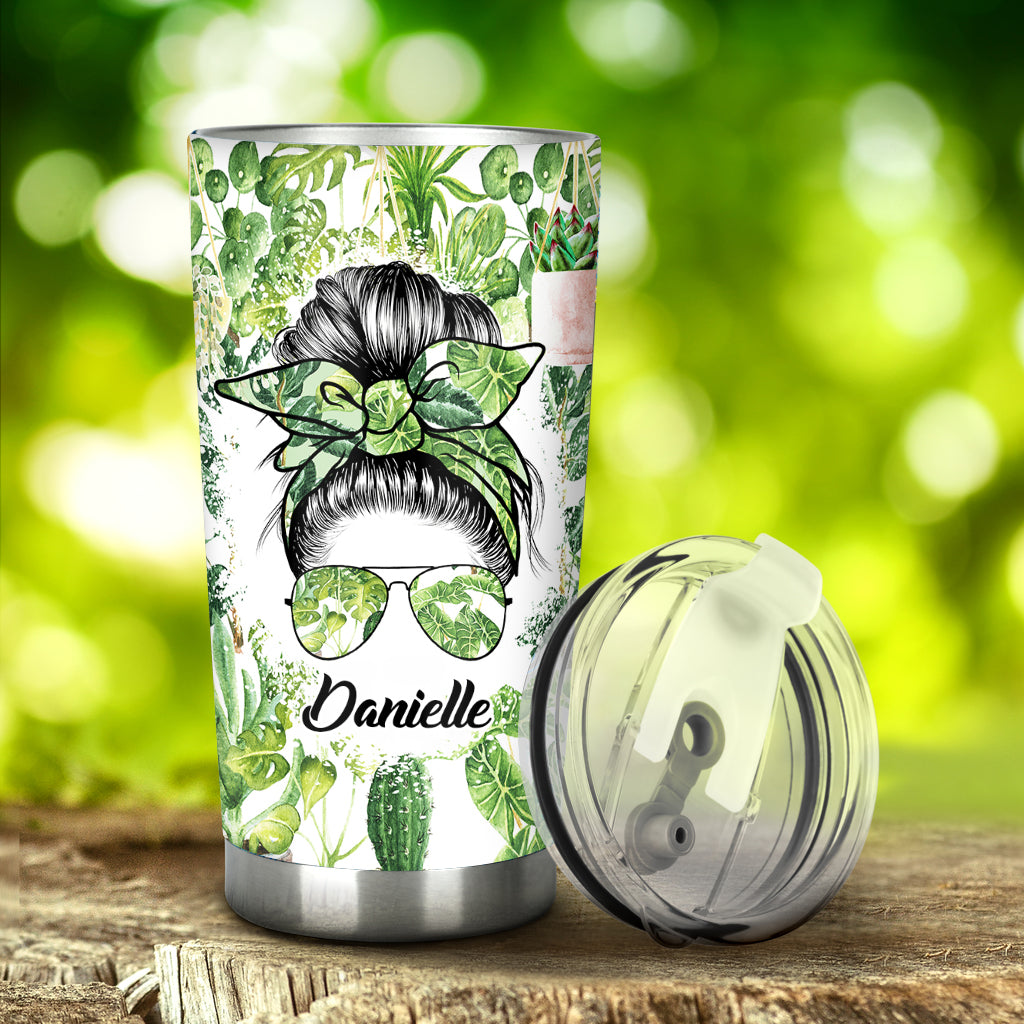 I'm A Plantaholic With Any Name - Personalized Gardening Tumbler