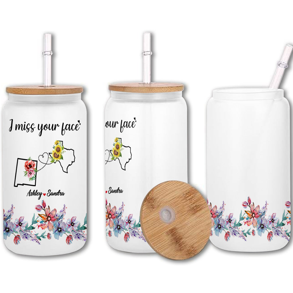 Cadeau d'amitié à distance pour meilleures amies - Verre personnalisé pour meilleure amie