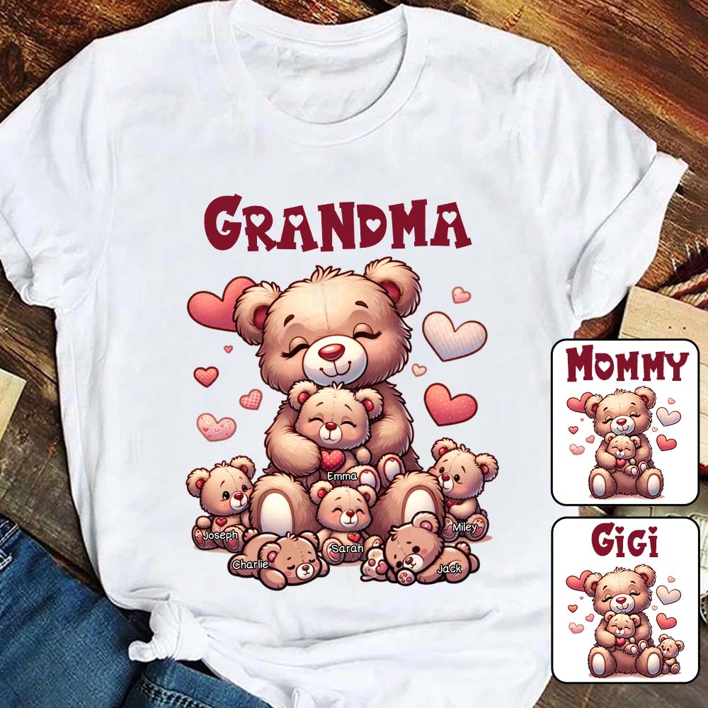 Grand-mère Ours - T-shirt et sweat à capuche personnalisés pour grand-mère