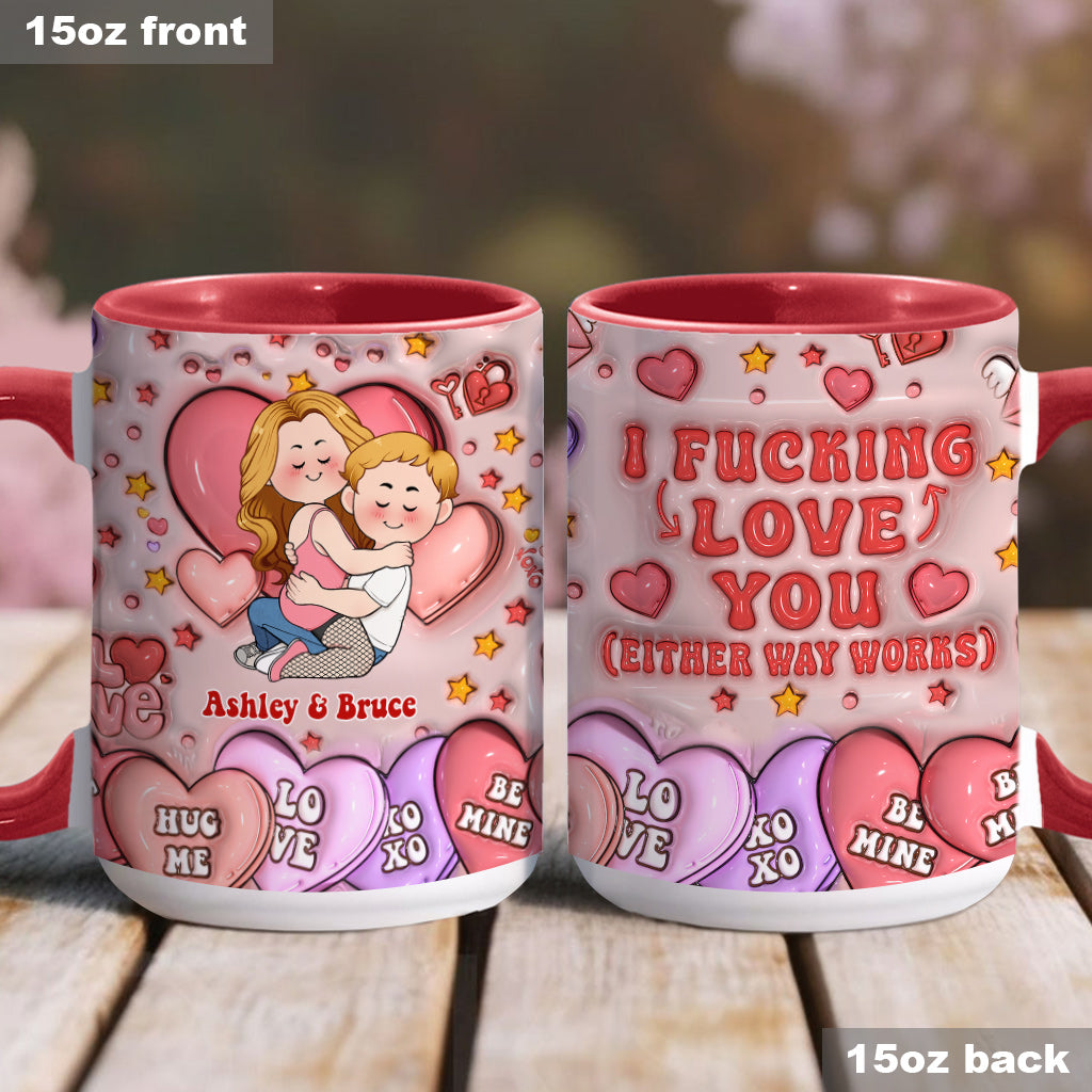 Je t'aime - Mug personnalisé pour couple