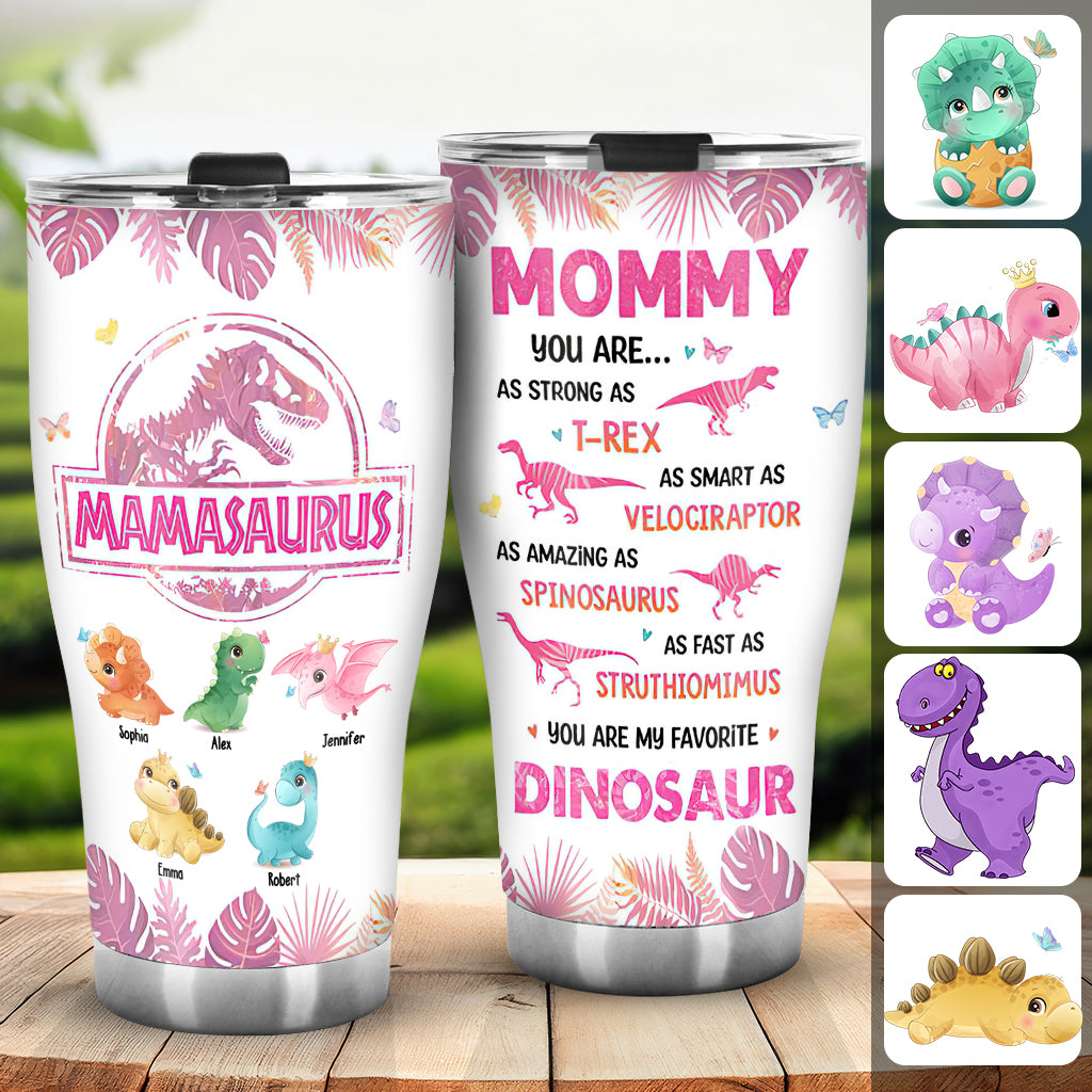 Mamasaurus, tu es mon dinosaure préféré - Gobelet personnalisé pour maman
