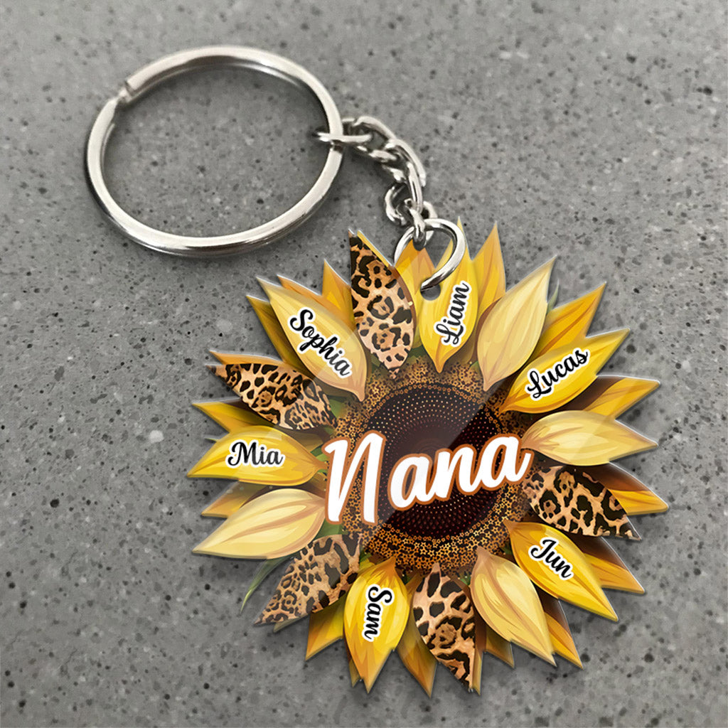 Porte-clés personnalisé Grand-mère Tournesol - Mamie