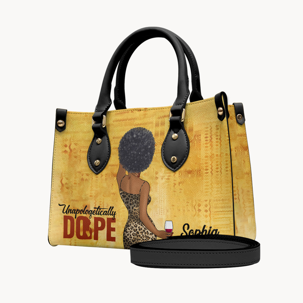 Unapologetically Dope - Personalized African American Leather Handbag