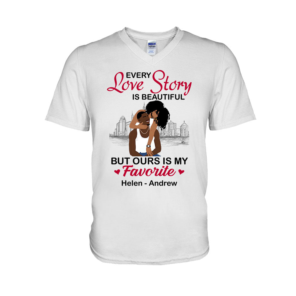 Our Story Is My Favorite - Personalized African American T-shirt And Hoodie