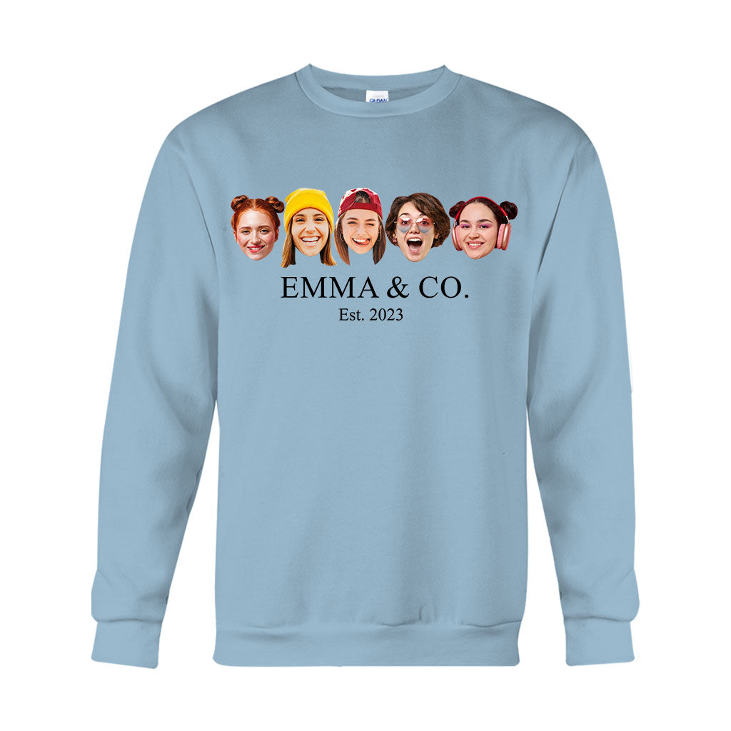 Besties & Co. Face Custom - T-shirt et sweat à capuche personnalisés pour meilleures amies