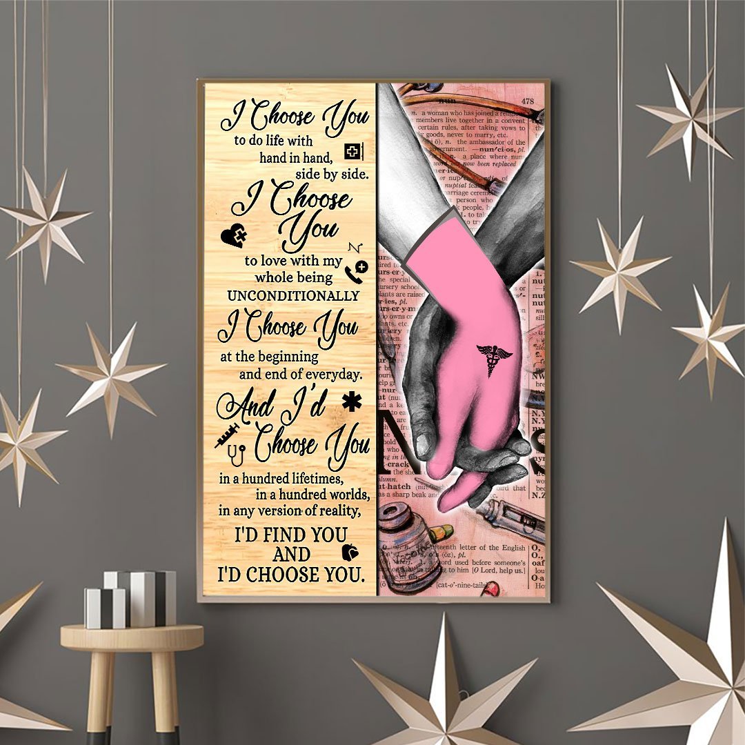 Je te choisis - Affiche infirmière
