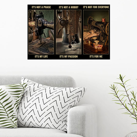 Ce n'est pas une phase, c'est ma vie - Affiche de couture