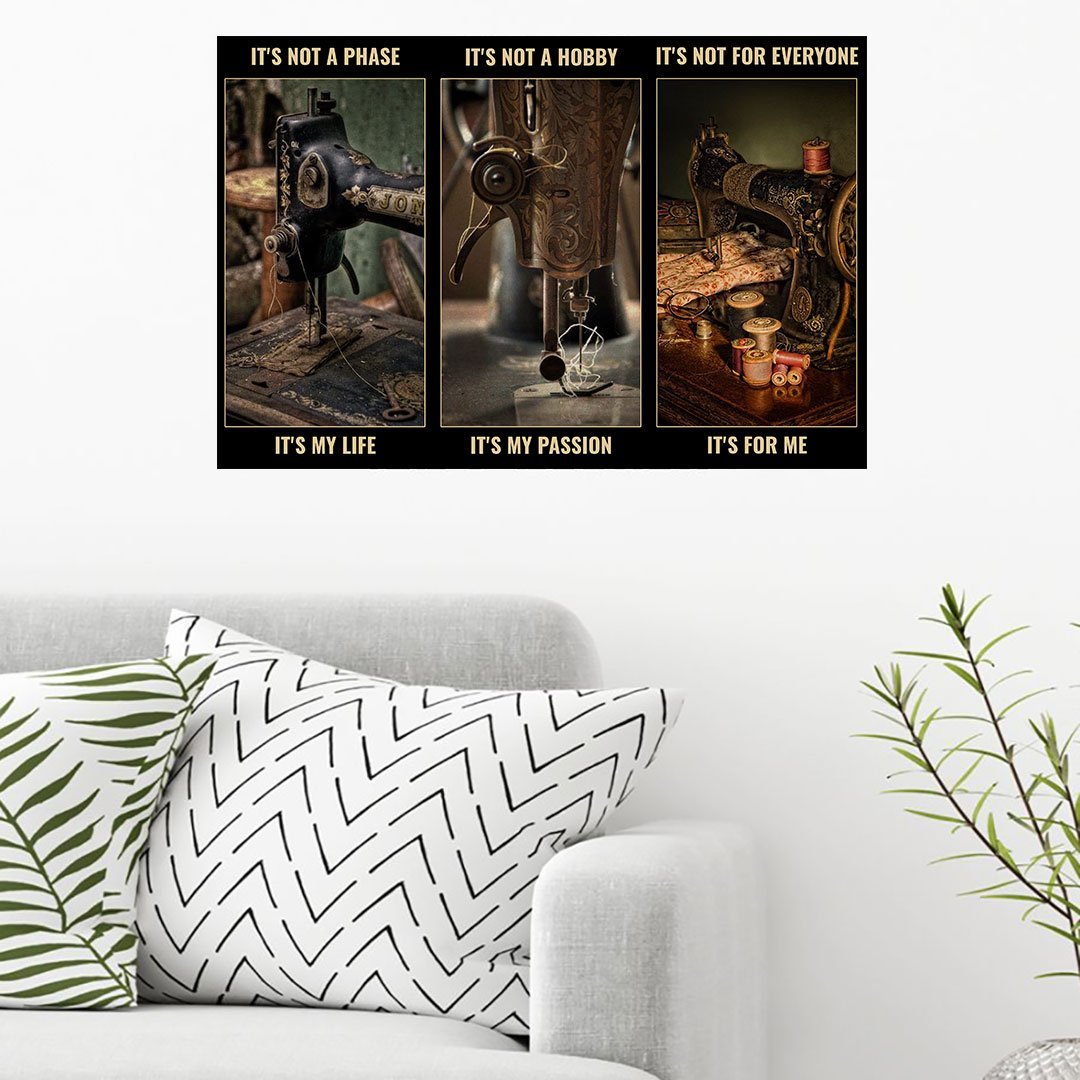 Ce n'est pas une phase, c'est ma vie - Affiche de couture