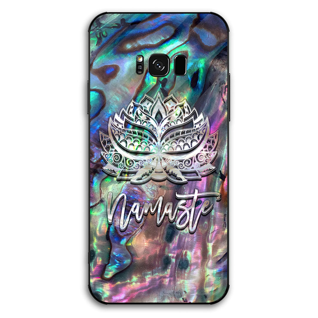 Coque de téléphone imprimée motif coquillage Namaste