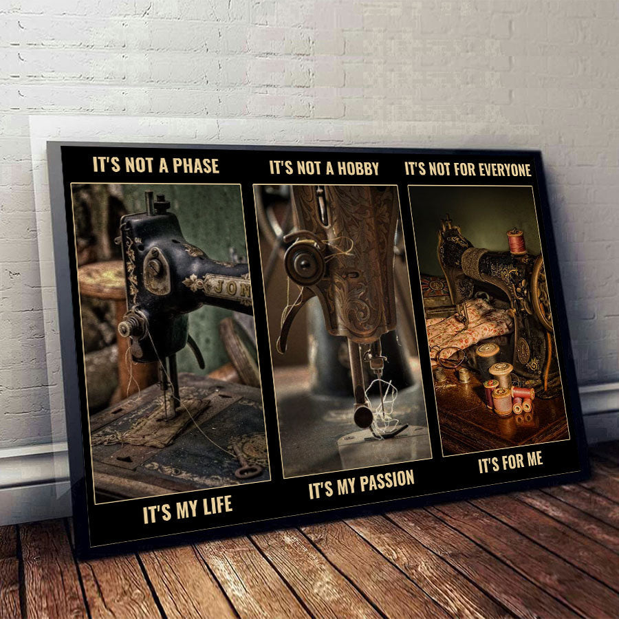 Ce n'est pas une phase, c'est ma vie - Affiche de couture