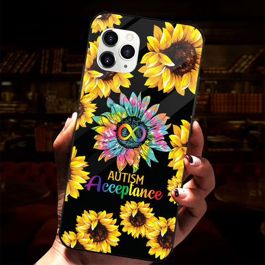 Coque de téléphone tournesol pour l'autisme