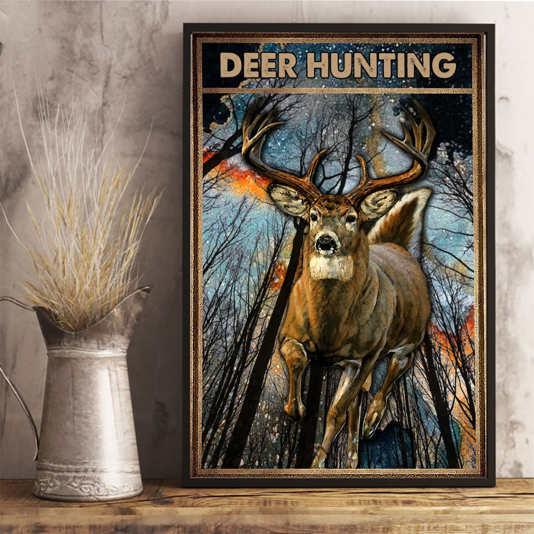 Affiche de chasse au cerf