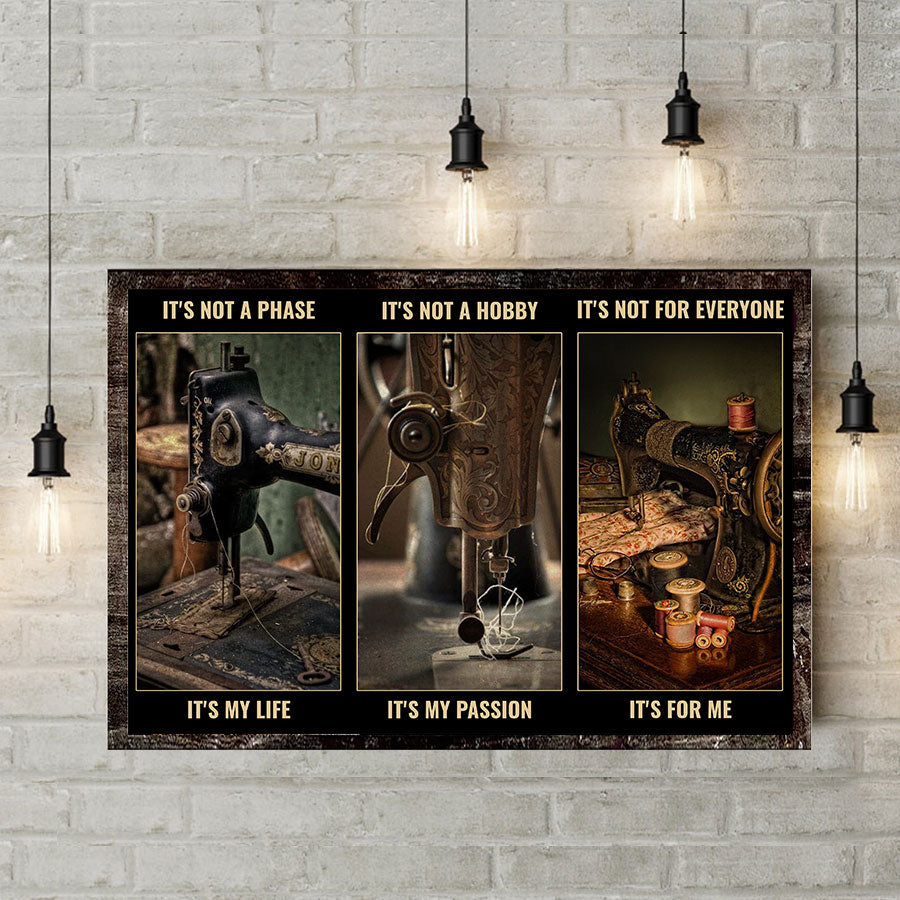 Ce n'est pas une phase, c'est ma vie - Affiche de couture