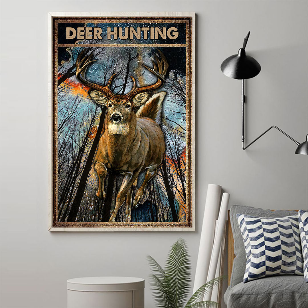 Affiche de chasse au cerf