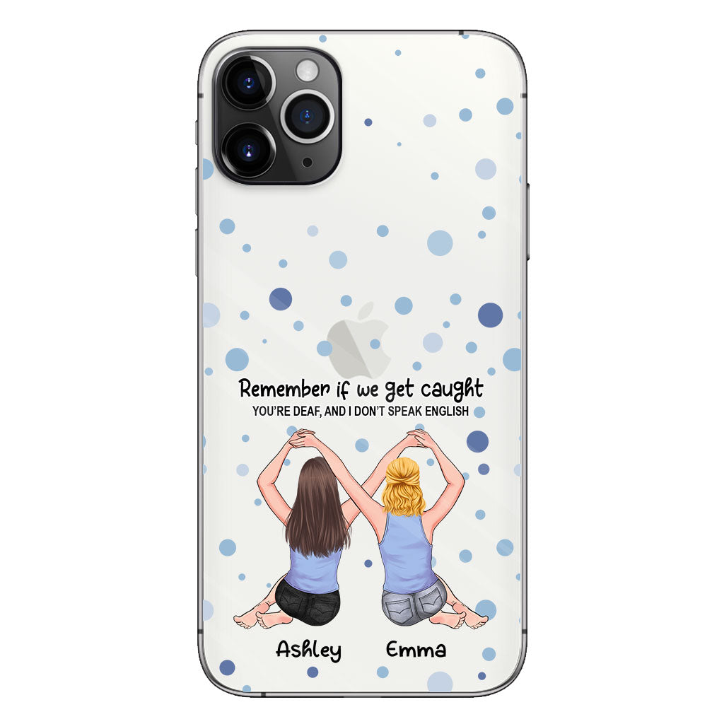 Meilleure amie pour toujours - Cadeau pour sa meilleure amie - Coque de téléphone transparente personnalisée