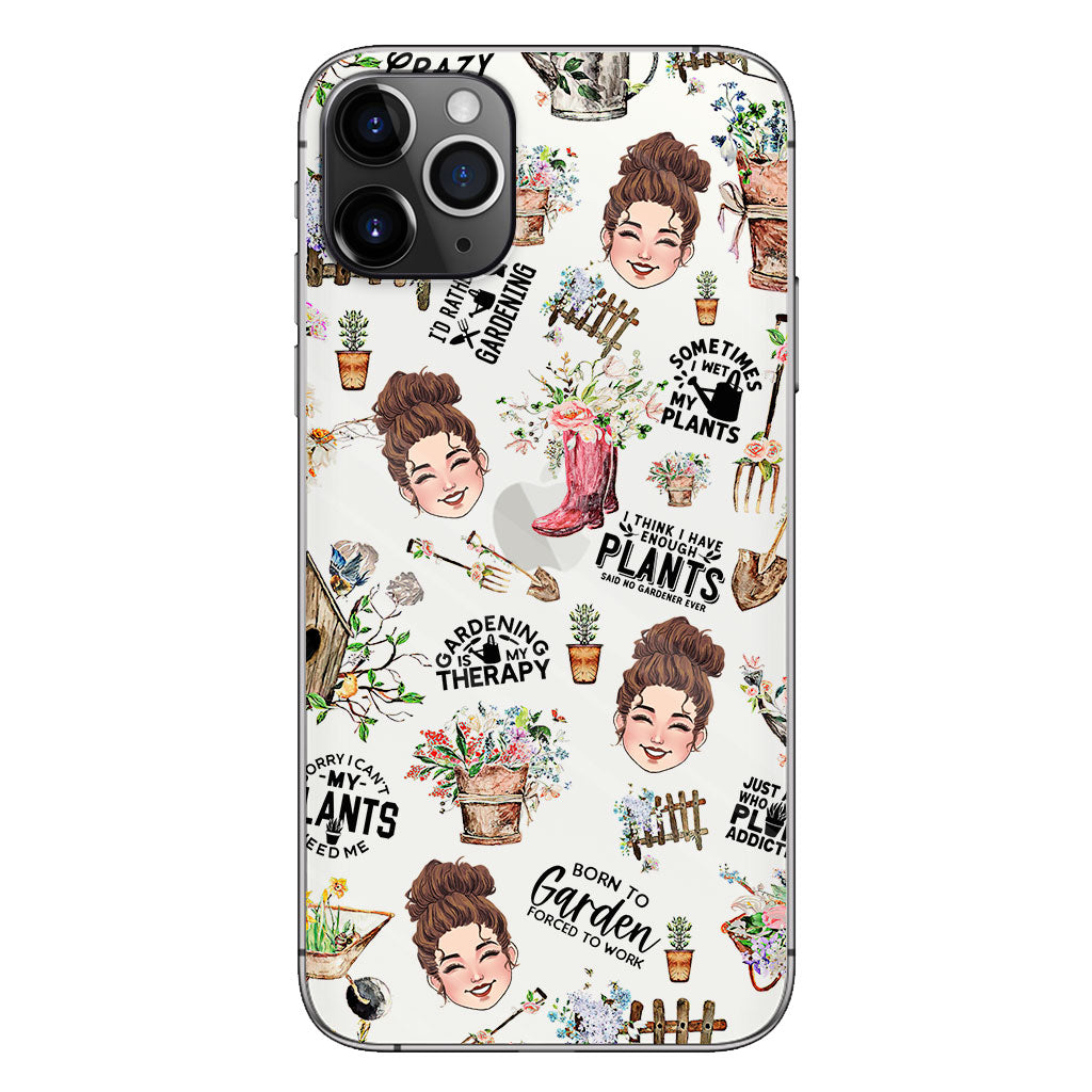 I Did Gardening Since Birth - Personalized Gardening Clear Phone Case