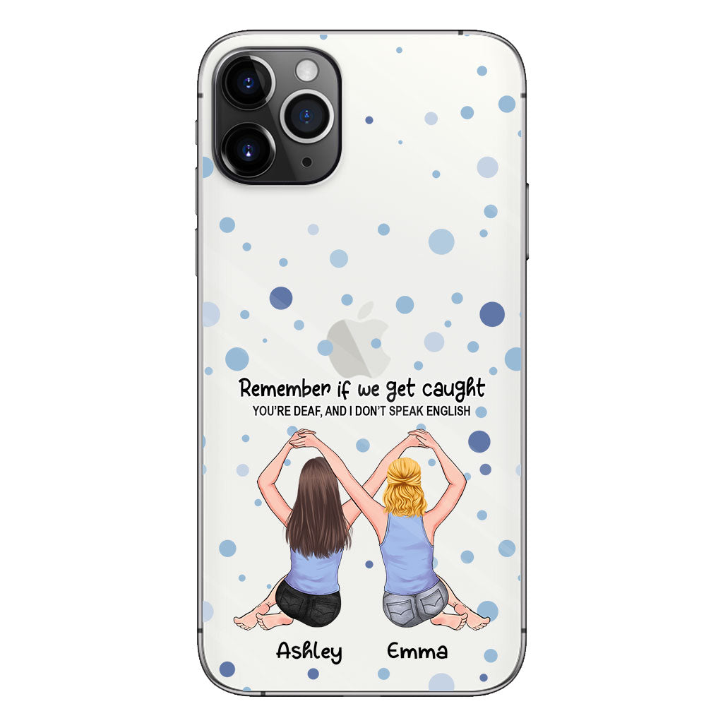Meilleure amie pour toujours - Cadeau pour sa meilleure amie - Coque de téléphone transparente personnalisée