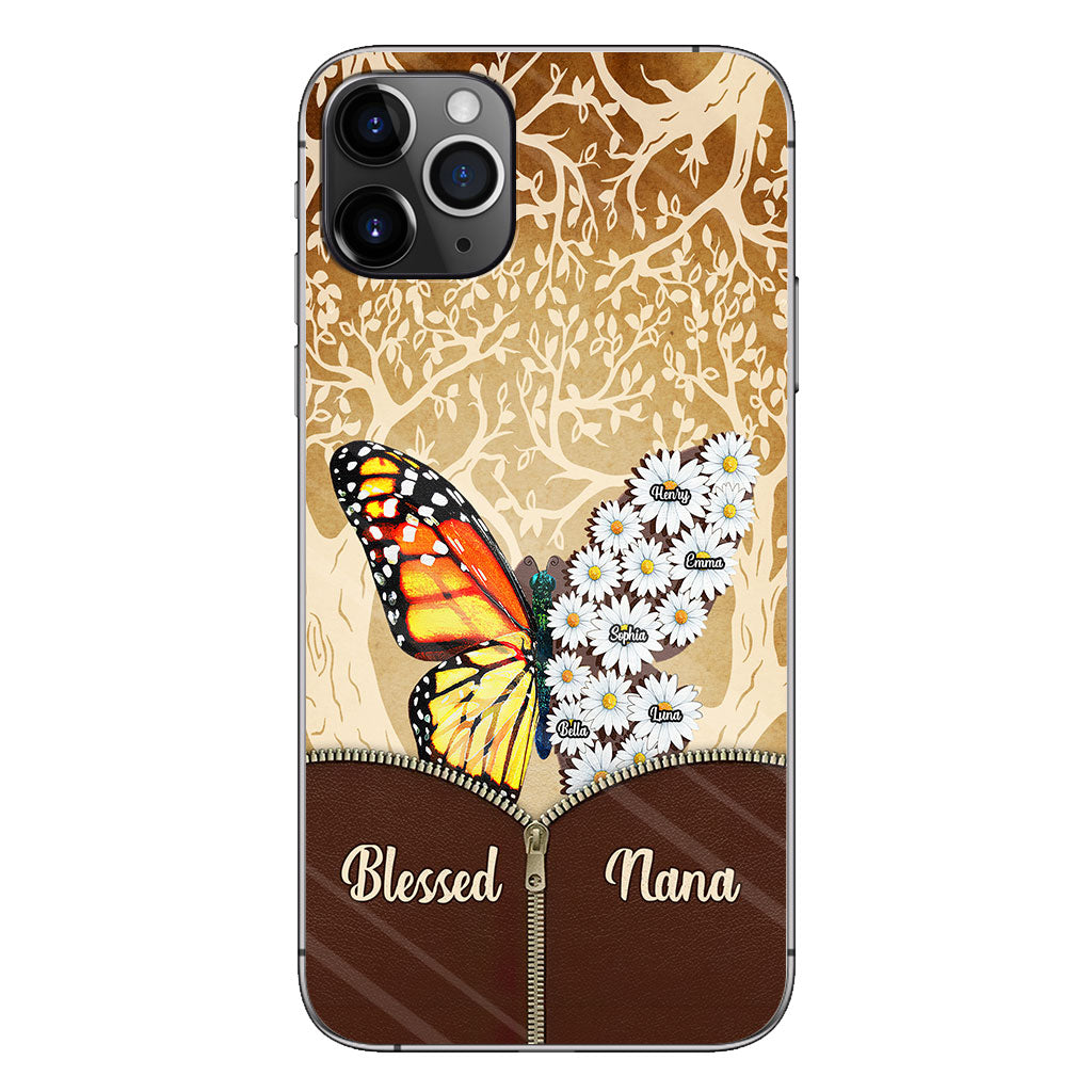 Coque de téléphone personnalisée Butterfly Daisy - Grand-mère