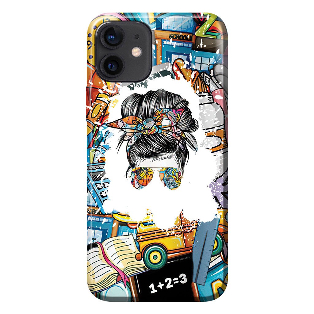 Coque de téléphone personnalisée « Vie d'enseignant »